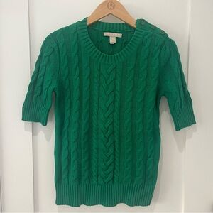 Banana Republic Cable Knit Short Sleeve Sweater